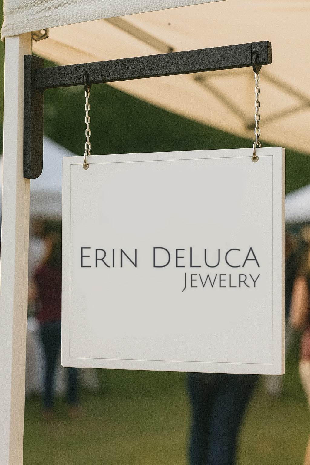 Custom Acrylic Round Hanging Sign with Dimensional Logo