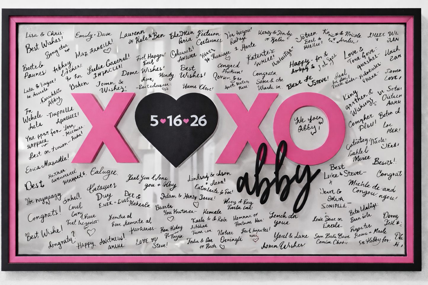 Acrylic Mirror Guestbook – XOXO Design