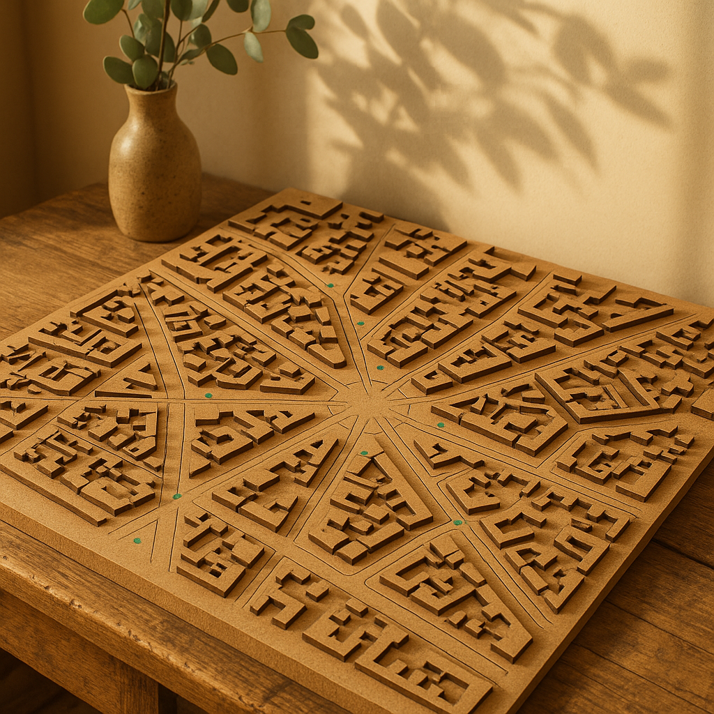 Laser cut architectural model