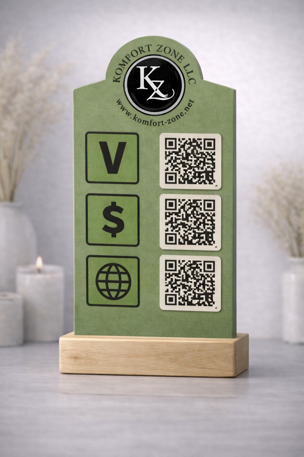 Custom QR code sign