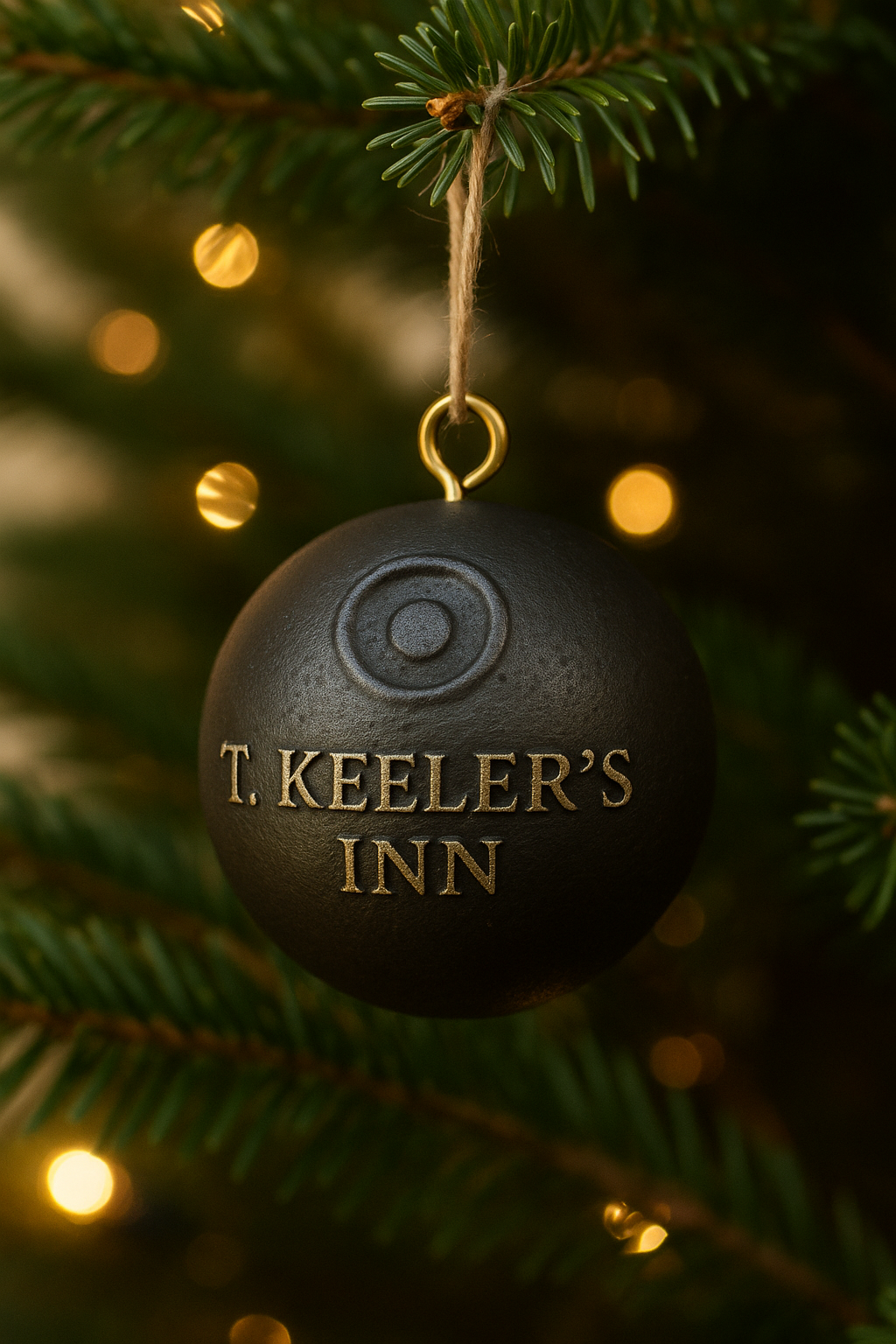 Keeler Tavern Canon Ball Ornament