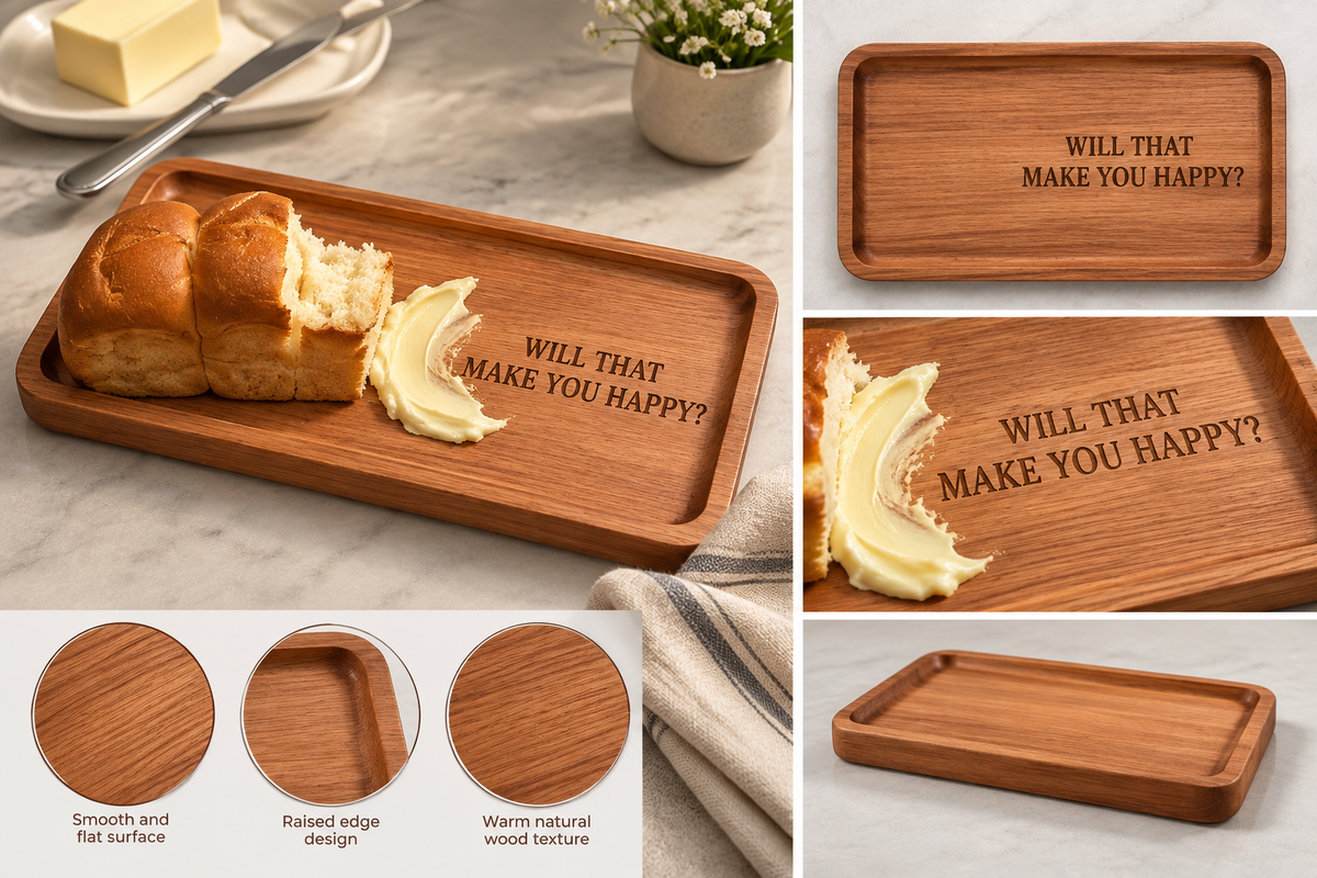 Personalized Engraved Wood Serving Board