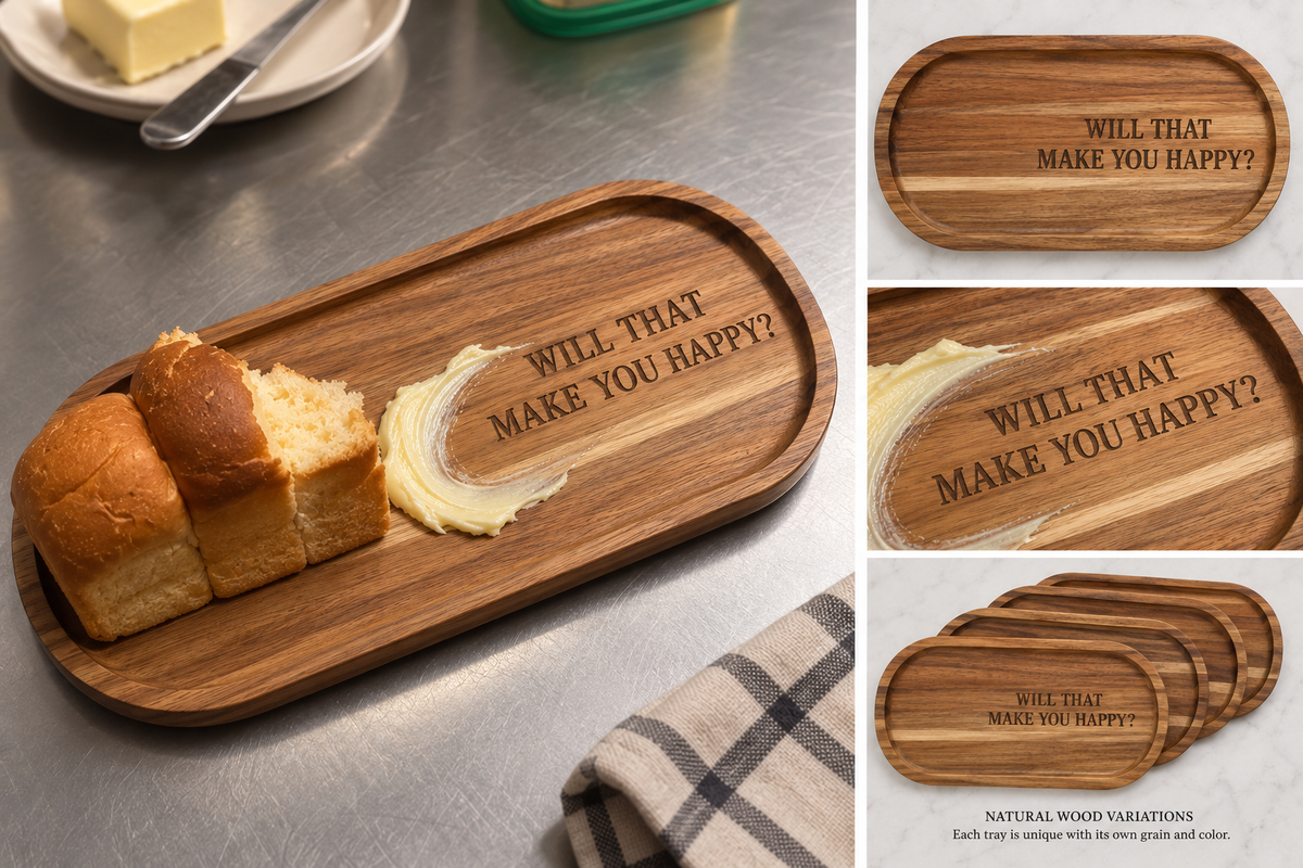 Personalized Engraved Wood Serving Board