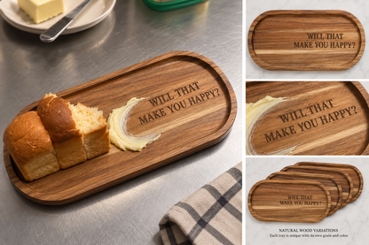 Personalized Engraved Wood Serving Board