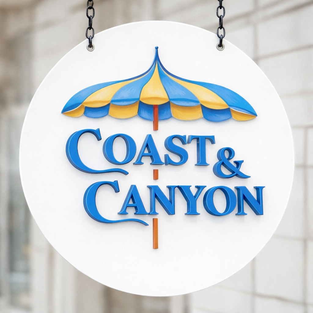 Custom Acrylic Round Hanging Sign with Dimensional Logo