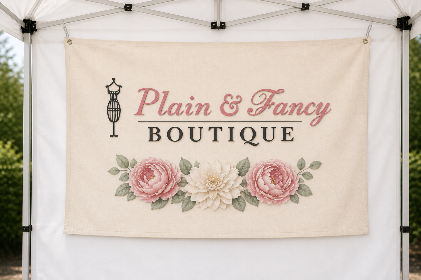 Custom Canvas Hanging banner Sign