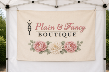 Custom Canvas Hanging banner Sign