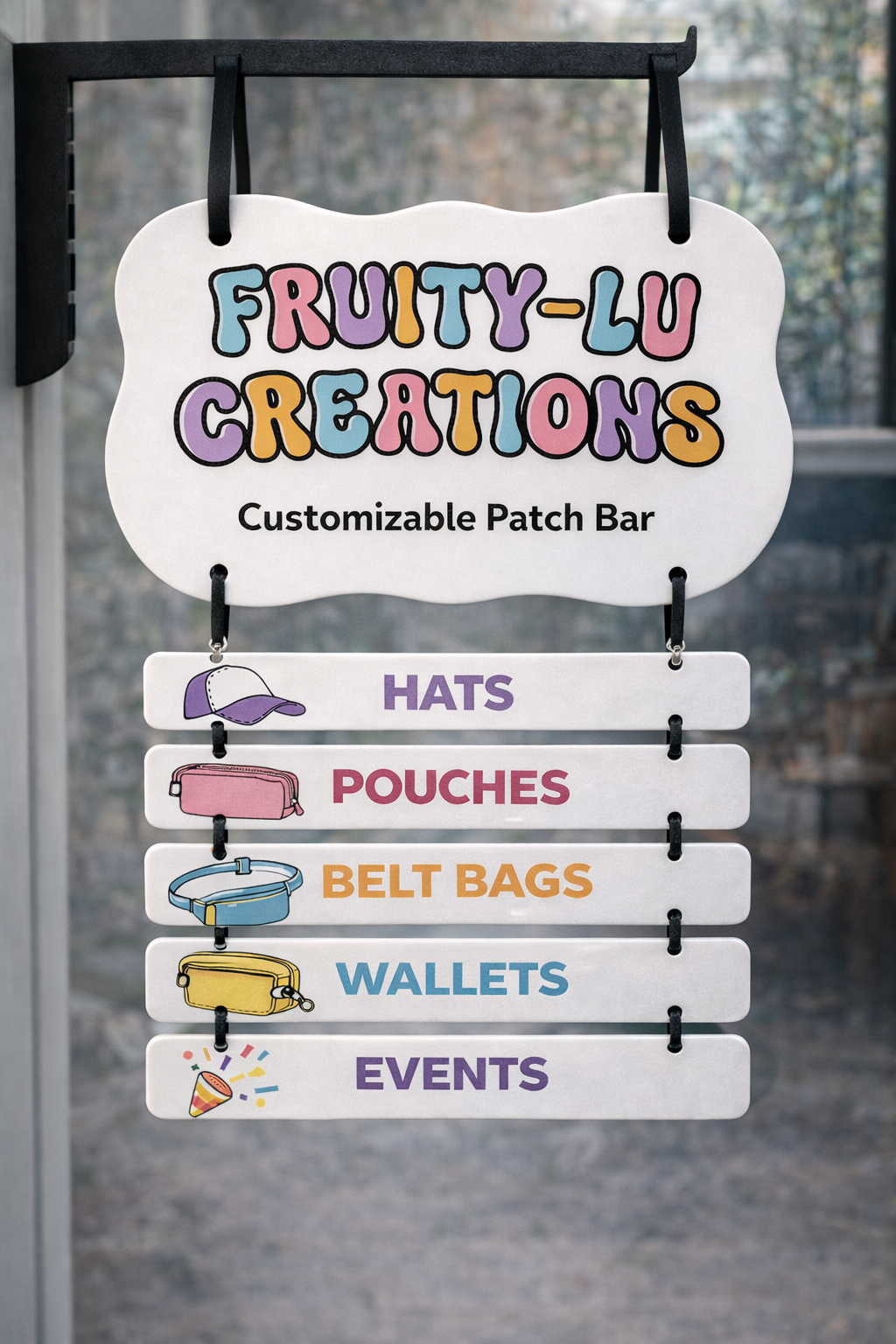 Acrylic Multi-Tier Custom Hanging Market Sign