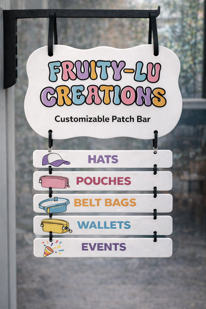 Acrylic Multi-Tier Custom Hanging Market Sign