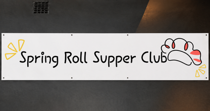 Custom Canvas Hanging banner Sign