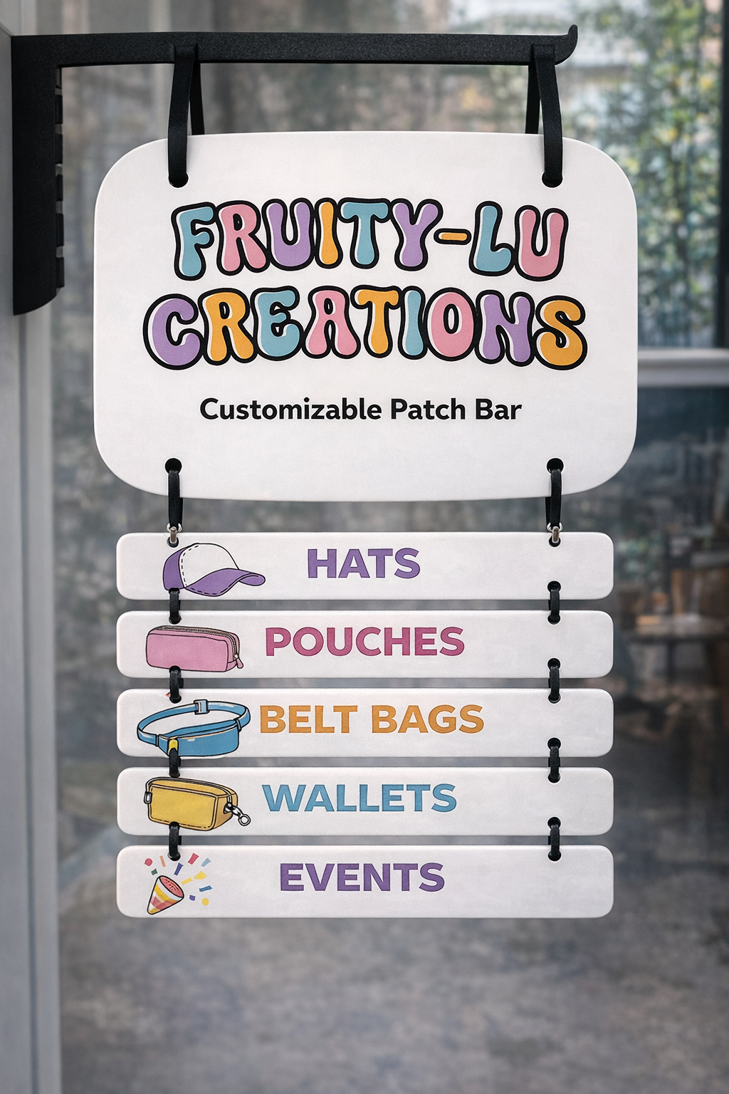 Acrylic Multi-Tier Custom Hanging Market Sign