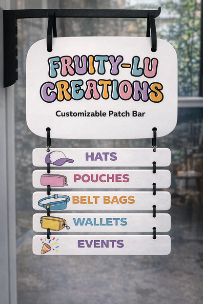 Acrylic Multi-Tier Custom Hanging Market Sign