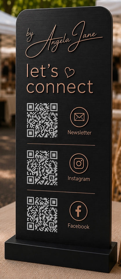 Custom QR code sign