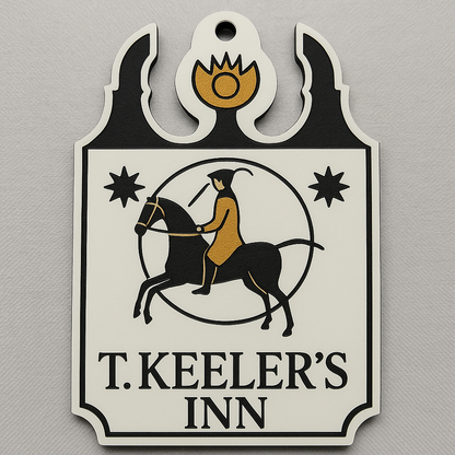 Keeler Tavern Miniature Sign- Ornament & Keychain