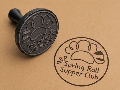 Custom round stamp